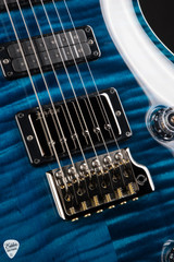 Paul Reed Smith Electric Guitar Eddie’s Guitars Wood Library Studio Swamp Ash and Brazilian Blue Matteo