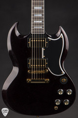 Paul Reed Smith Eddie’s Guitars Wood Library Special Semi-Hollow Figured Maple Neck Electric Guitar in Blood Orange Smokeburst