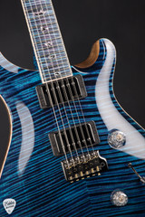 Paul Reed Smith Private Stock #12131 Custom 24 Curly Maple Aqua Violet Electric Guitar