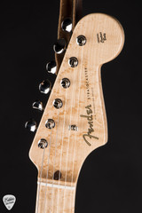 Fender Custom Shop Master Built Quilted Maple Top Stratocaster Electric Guitar in Transparent Blue