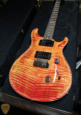 Paul Reed Smith Eddie’s Guitars Wood Library Custom 24 Brazilian FB/Rosewood Neck – Blood Orange Electric Guitar