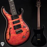 PRS Eddie’s Guitars Wood Library Special Semi Hollow Blood Orange Smokeburst/Ebony FB/RW Neck Electric Guitar