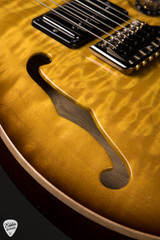 Paul Reed Smith Eddie’s Guitars Wood Library Custom 24 Semi-Hollow Korina/Ziricote Livingston Lemondrop electric guitar