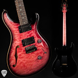 Paul Reed Smith Eddie’s Guitars Wood Library Custom 24 Semi-Hollow Korina/Ziricote – Bonnie Pink Smokeburst electric guitar