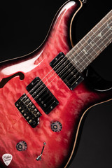 Paul Reed Smith Eddie’s Guitars Wood Library Custom 24 Semi-Hollow Korina/Ziricote – Bonnie Pink Smokeburst electric guitar