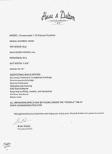 Huss & Dalton Crossroads L-13 Deluxe Deep Body – All Koa Acoustic Guitar