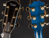 Taylor Custom #41 C17e Grand Pacific Living Jewels & Matching Circa 74 Acoustic Guitar and Amp in Aqua Blue
