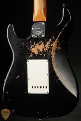 Fender Custom Shop Eddie's Guitars Exclusive Dealer Select Roasted 1963 Stratocaster Heavy Relic - Black