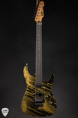 ESP USA M-II FR Electric Guitar in Gold Splatter