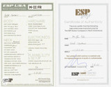ESP USA M-II FR Electric Guitar in Gold Splatter