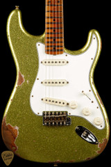 2024 - Fender Custom Shop Eddie's Guitars Exclusive Dealer Select Roasted 1963 Stratocaster Heavy Relic - Chartreuse Sparkle