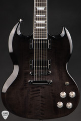 Paul Reed Smith Eddie’s Guitars Wood Library Special Semi-Hollow Figured Maple Neck Electric Guitar in Blood Orange Smokeburst