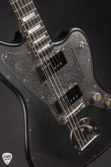 James Trussart Steelmaster - Antique Silver Snake Skin Engraved Black/NAMM Instrument