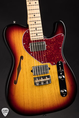 Paul Reed Smith Eddie’s Guitars Wood Library Special Semi-Hollow Figured Maple Neck Electric Guitar in Blood Orange Smokeburst