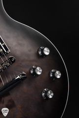 Gibson Mark Morton Les Paul Modern Quilt - Translucent Ebony Burst Satin 8.8 #225450331