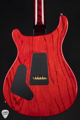 PRS Eddie's Guitars Wood Library Custom 24 Fire Red Smokeburst Electric Guitar