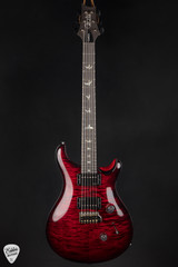 PRS Eddie's Guitars Wood Library Custom 24 Fire Red Smokeburst Electric Guitar