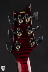 PRS Eddie's Guitars Wood Library Custom 24 Fire Red Smokeburst Electric Guitar