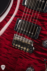 PRS Eddie's Guitars Wood Library Custom 24 Fire Red Smokeburst Electric Guitar