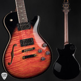 PRS Eddie's Guitars Wood Library McCarty 594 Singlecut Blood Orange Smokeburst Electric Guitar