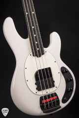 Ernie Ball Music Man Tim Commerford Passive StingRay Bass Guitar in Fight Night White