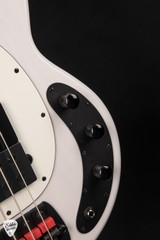Ernie Ball Music Man Tim Commerford Passive StingRay Bass Guitar in Fight Night White