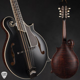 Collings MF Deluxe Mandolin Black Top with Adirondack Spruce & Flamed Maple