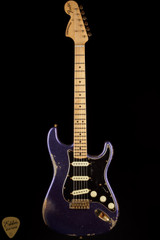 2024 - Fender Custom Shop Master Built Custom Purple Flood Stratocaster Relic - Purple Sparkle over 3-Tone Sunburst