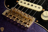2024 - Fender Custom Shop Master Built Custom Purple Flood Stratocaster Relic - Purple Sparkle over 3-Tone Sunburst