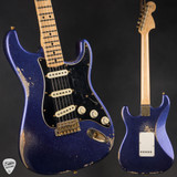2024 - Fender Custom Shop Masterbuilt Custom Purple Flood Stratocaster Relic - Purple Sparkle over 3-Tone Sunburst