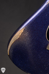 2024 - Fender Custom Shop Masterbuilt Custom Purple Flood Stratocaster Relic - Purple Sparkle over 3-Tone Sunburst