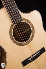 Huss & Dalton CM Custom Acoustic Guitar with Bearclaw Sitka Spruce & Zebrawood