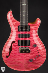 PRS Eddie's Guitars Wood Library Special Semi Hollow Quilt/Stained Maple Neck - Bonnie Pink electric guitar