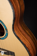 Kevin Ryan Arts & Crafts Abbey Grand Parlor Acoustic Guitar in Azure with Engelmann Spruce & Cocobolo