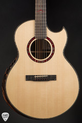 Kevin Ryan Arts & Crafts Nightingale Grand Soloist Acoustic Guitar in Bloody Basin Jasper with Lutz Spruce & African Blackwood