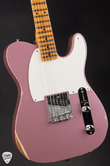 Fender Custom Shop 1956 Esquire Relic Super Faded Burgundy Mist Metallic Electric Guitar