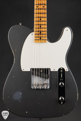 Fender Custom Shop Limited Edition 1956 Esquire Relic Super Aged Charcoal Frost Metallic Electric Guitar