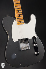 Fender Custom Shop Limited Edition 1956 Esquire Relic Super Aged Charcoal Frost Metallic Electric Guitar