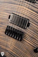 Mayones Duvell Elite 7 Baritone Transparent Jeans Blue Satin Electric Guitar