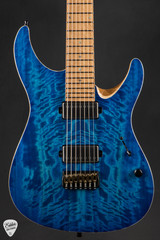 Mayones Duvell Elite 7 Baritone - Infinite Blue Gloss/NAMM Instrument #AQ2510656