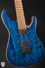 Mayones Duvell Elite 7 Baritone - Infinite Blue Gloss/NAMM Instrument #AQ2510656