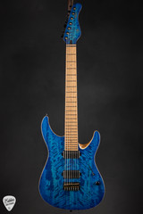 Mayones Duvell Elite 7 Baritone - Infinite Blue Gloss/NAMM Instrument #AQ2510656