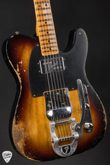 Fender Custom Shop SR25 CuNiFe Blackguard Telecaster Heavy Relic Faded Aged 2 Color Sunburst electric guitar