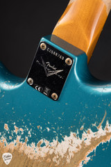 Fender Custom Shop 1962 Bass VI Super Heavy RelicSuper Faded Ocean Turquoise Electric Guitar