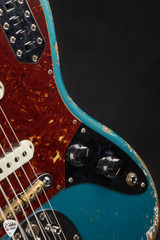 Fender Custom Shop 1962 Bass VI Super Heavy RelicSuper Faded Ocean Turquoise Electric Guitar