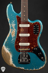 Fender Custom Shop 1962 Bass VI Super Heavy RelicSuper Faded Ocean Turquoise Electric Guitar