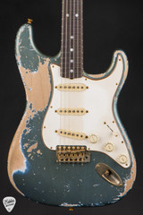 Fender Custom Shop Master Built 1965 Stratocaster Ultra Relic Heavy Aged Lake Placid Blue Electric Guitar