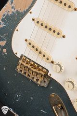 Fender Custom Shop Master Built 1965 Stratocaster Ultra Relic Heavy Aged Lake Placid Blue Electric Guitar