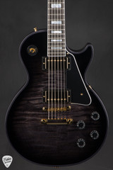 Gibson Custom Shop PSL Les Paul Custom Figured Electric Guitar in Charcoal Widow