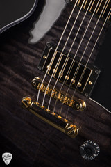 Gibson Custom Shop PSL Les Paul Custom Figured Electric Guitar in Charcoal Widow